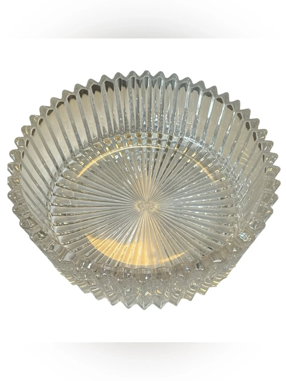 Vintage Mikasa Diamond Fire Hostess Crystal Dish (S 0 091226)